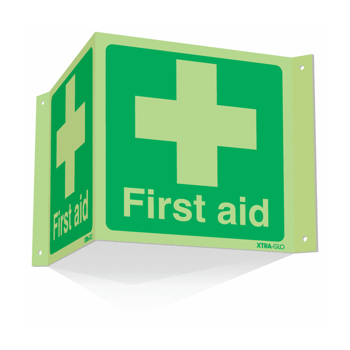 Highly Photoluminescent First Aid Projecting 3D Sign