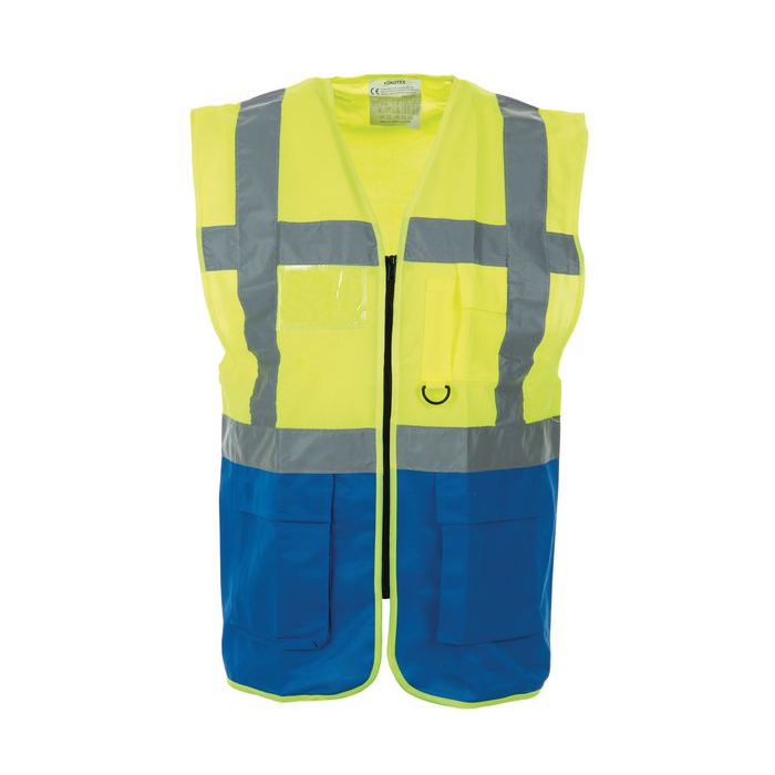 Yellow & Blue Reflective High Visibility Vests