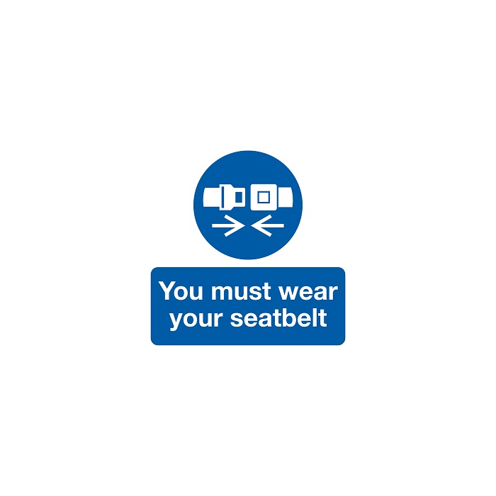 You Must Wear Your Seat Belt Safety Label Pack