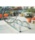 180 Degrees Wall And Floor Mounted Bicycle Rack