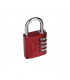 Abus Zinc Plated Coloured Combination Padlocks Red