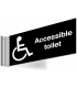 Wheelchair Accessible Double Sided Washroom Corridor Sign
