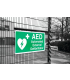 Banner Sign AED Automated External Defibrillator Banner Sign