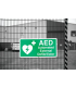 Banner Sign AED Automated External Defibrillator Banner Sign