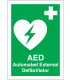 AED Automated External Defibrillator Window Signs