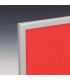 Aluminium And Light Oak Framed Eco Notice Boards With Aluminium Frame And Red Fabric