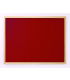 Aluminium And Light Oak Framed Eco Notice Boards With Light Oak Frame And Red Fabric