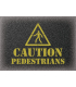 Caution Pedestrians Economical Reusable Stencil