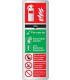 Co2 Fire Extinguisher Silver Effect Sign