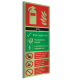 Co2 Fire Extinguisher Xtra-Glo Acrylic Information Signs