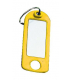 Colour Coded Key Tags With Hanging Hole In Yellow