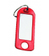 Colour Coded Key Tags With Hanging Hole In Red