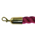Deluxe Chrome Brass Twisted Crowd Barrier Rope 