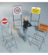 Double Sided Stanchion For 2 x 450x450mm Signs