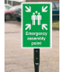 Emergency Assembly Point Outdoor Aluminium Sign