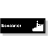 Escalator Laser Engraved Acrylic Escalator Signs