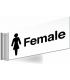 Female Toilets Double Sided Washroom Corridor Sign