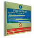 Fire Action Notice Nite-Glo Acrylic Material Signs