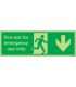 Fire Exit Emergency Use Only Photoluminescent Signs
