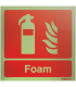 Foam Extinguisher Xtra-Glo Acrylic Symbol Signs