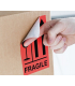 Fragile With Arrows International Shipping Labels
