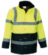 Yellow And Navy Two Tone High Visibility Jacket