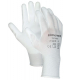 White Knitted PU Coated Dexterity Gloves