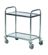 Light Duty Stainless Steel Shelf Trolleys with 2 shelves