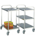 Light Duty Stainless Steel Shelf Trolleys 2 AND 3 shelves