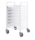 Vista Medical Storage Trolley And 6 Clear Removable Trays