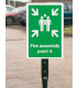 Moveable Post For Outdoor Information Signs
