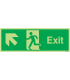 Nite Glo Exit Arrow Up Left Sign
