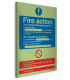 Fire Action Nite-Glo Photo-luminescent Acrylic Material Signs