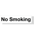 No Smoking Laser Engraved Acrylic No Smoking Sign