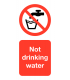 Not Drinking Water Vinyl Safety Labels On-a-Roll