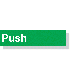 Push Laser Engraved Acrylic Door Sign
