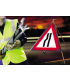 Roll Up Surveying Class 2 Reflective Traffic Sign 750mm