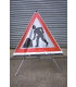 Roll Up Traffic Both Ways Class 1 Reflective Traffic Sign 750mm