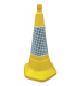 Sand Weighted One Piece Traffic Cone In Yellow
