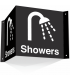 Showers 3D Projecting Sign