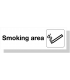 Smoking Area Laser Engraved Acrylic Smoking Area Signs