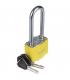 Squire 64.8mm Extra Long Shackle Padlocks In Yellow