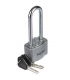 Squire 64.8mm Extra Long Shackle Padlocks In Silver