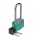 Squire 64.8mm Extra Long Shackle Padlocks In Green