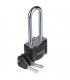 Squire 64.8mm Extra Long Shackle Padlocks In Black