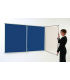 Tamper Proof Fire Retardant Notice Boards With Blue Fabric Style OFF952