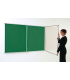 Tamper Proof Fire Retardant Notice Boards With Green Fabric Style OFF951