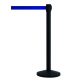 Tensabarrier® Black Post With Blue Webbing