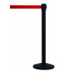 Tensabarrier® Black Post With Red Webbing