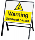 Warning Overhead Stanchion Hazard Warning Sign